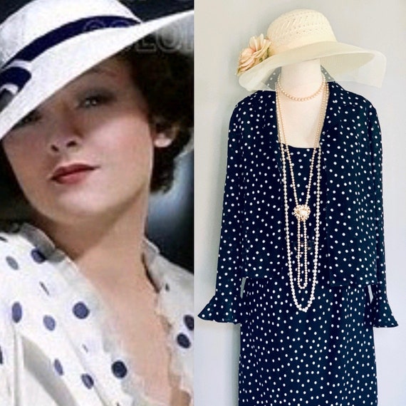 1920s dress Gatsby dress Downton Abbey dress Chif… - image 1