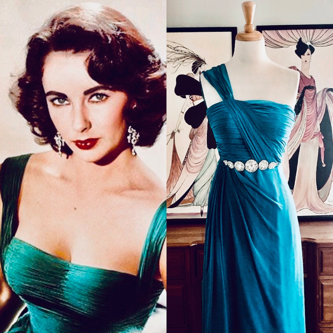 Vintage Evening Gown 50s Dress Old Hollywood Dress Vintage - Etsy