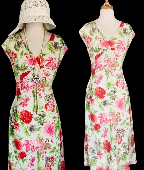 Vintage 1920s Dress Style Garden Tea Party Dress … - image 7