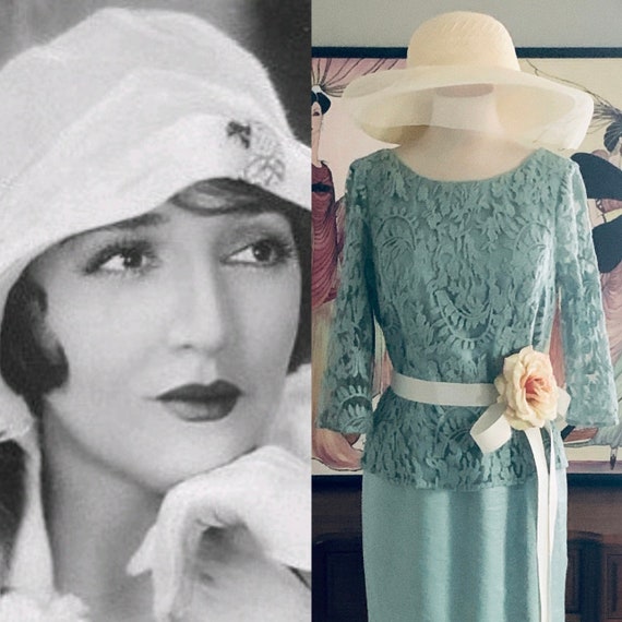 1920s Day Dress Garden Tea party Flapper Downton Abbe… - Gem