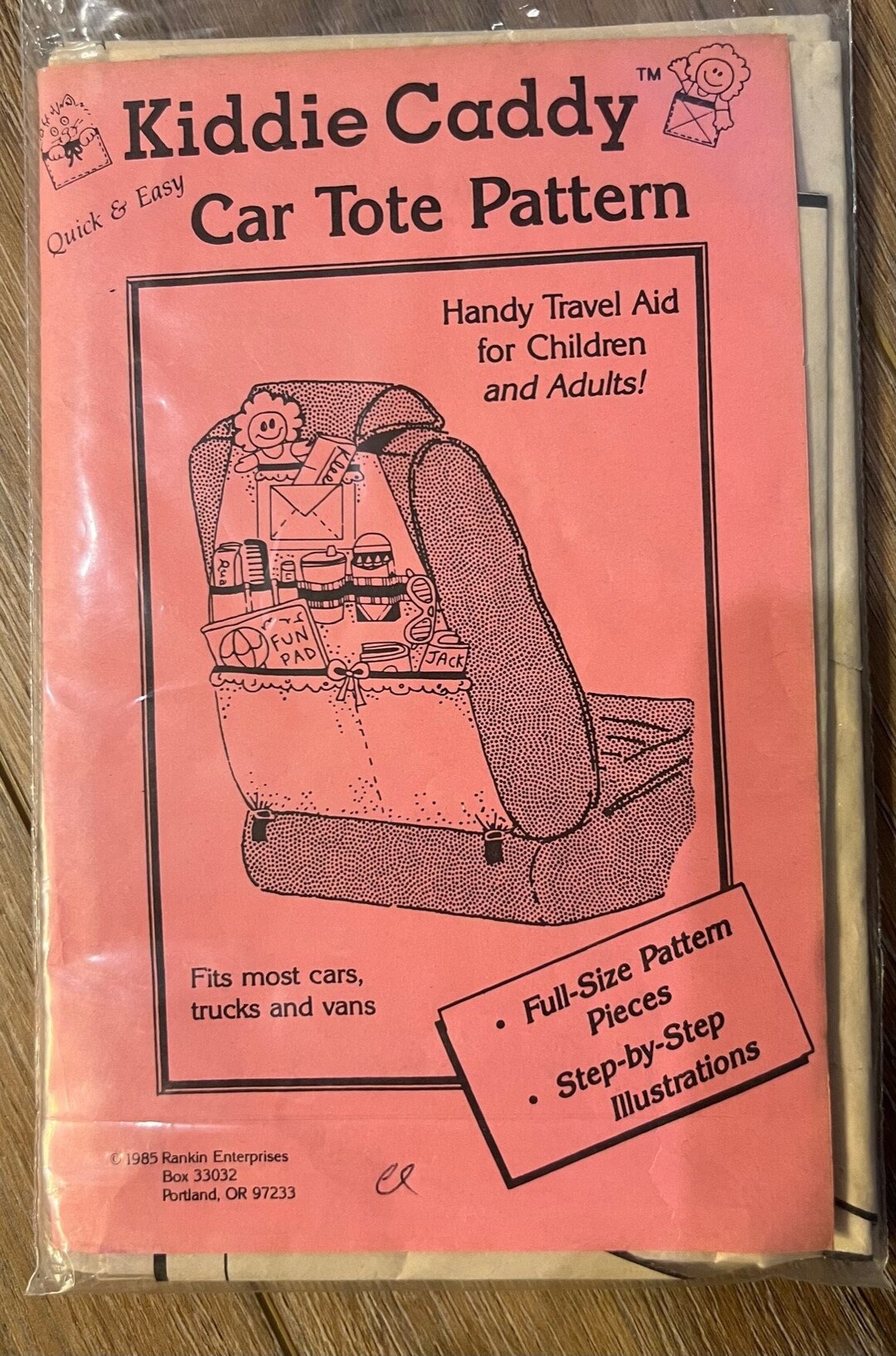 Kiddie Caddy Car Tote Pattern - Etsy