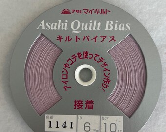 1/4" Fusible Mauve Asahi Quilt Bias Tape (1141)