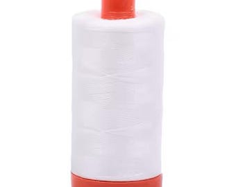 Natural White 2021 Aurifil Cotton Mako Thread  50wt 200m