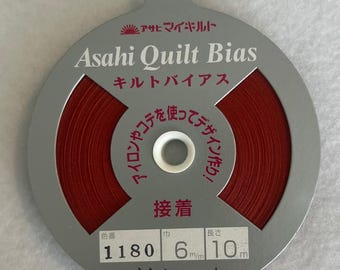 1/4" Fusible Mahogany Asahi Quilt Bias Tape (1214)