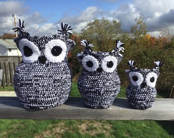 3 nesting owl baskets PATTERN (crochet)
