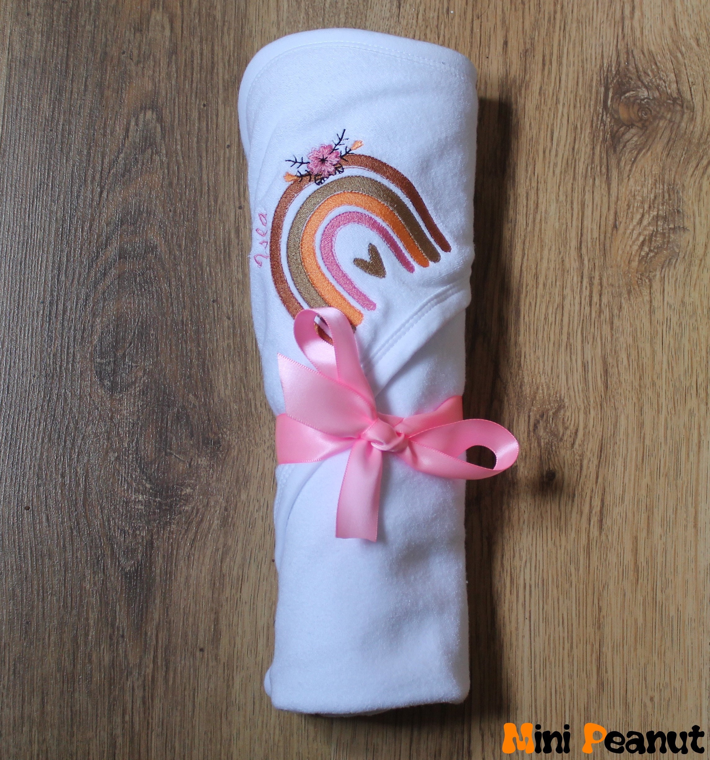 Boho Floral Regenbogen Kapuzentuch-Personalisiertes | Etsy