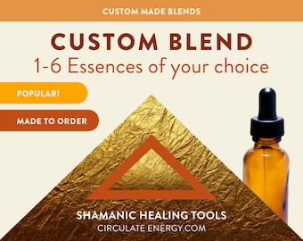 Custom Flower Essence - Design your own Blend - Choose 1-6 - Blooms, Bees, Butterflies - Emotional Support