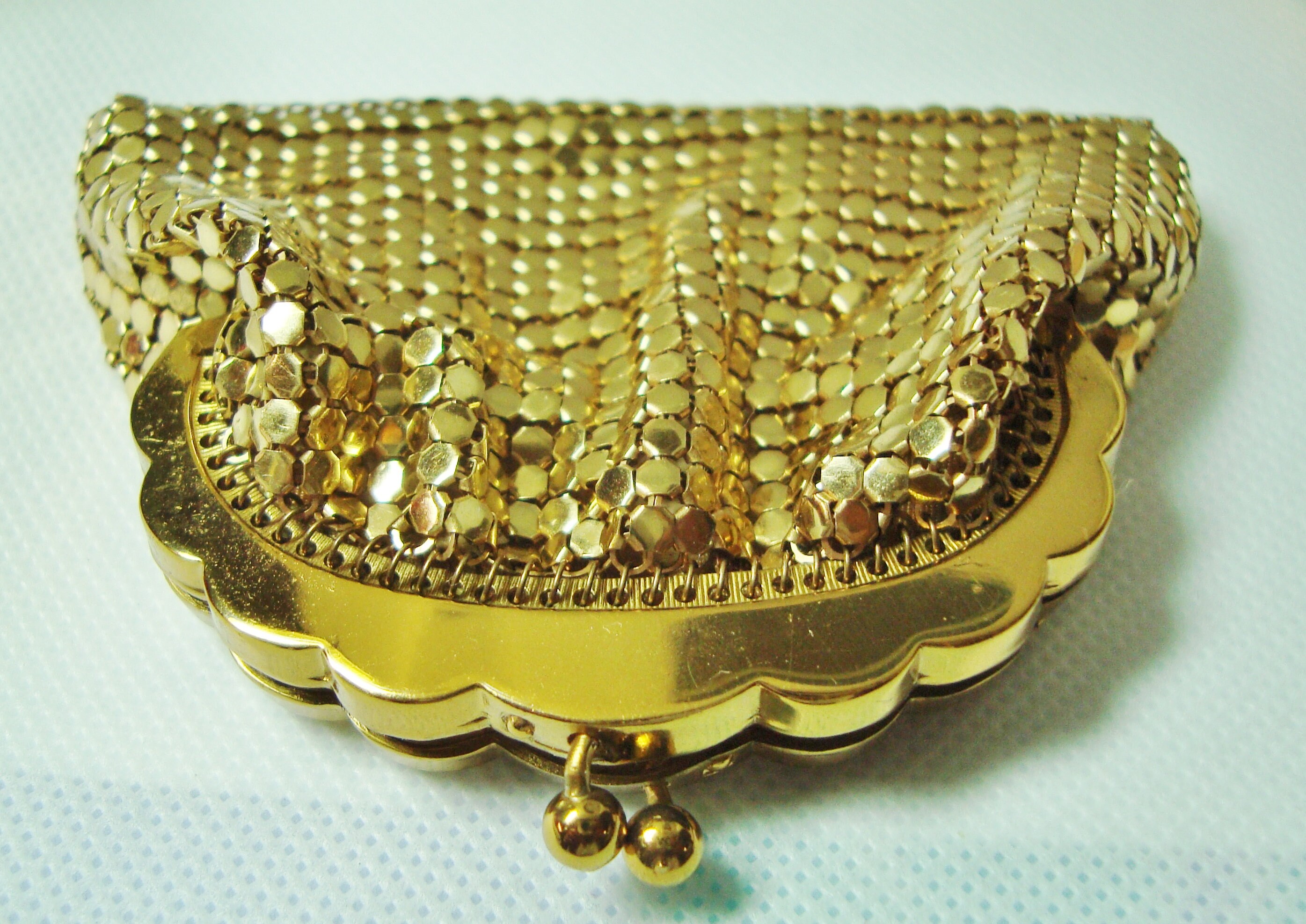 whiting and davis vintage coin purse