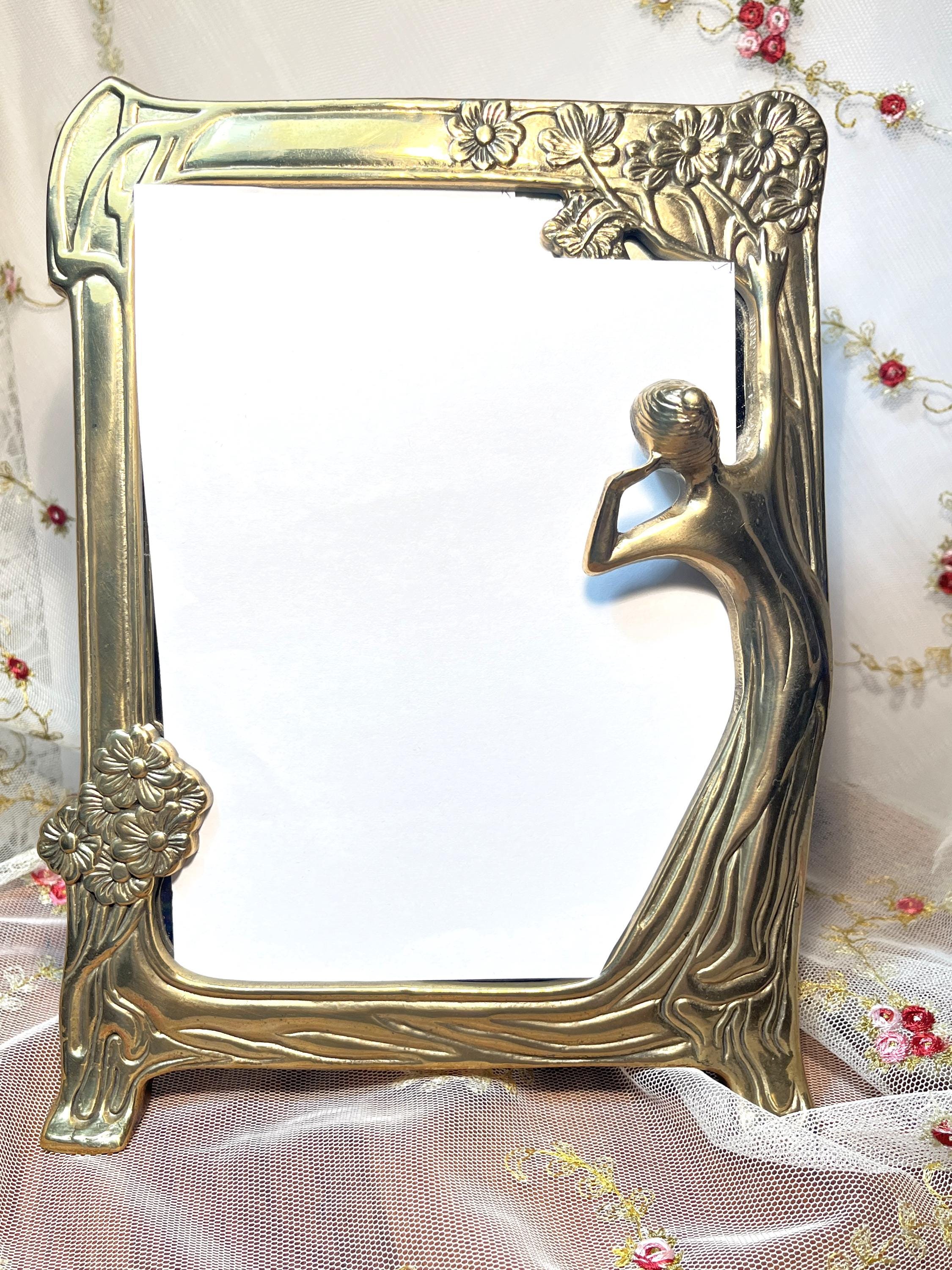 Art Nouveau Mirror With Lady - Etsy