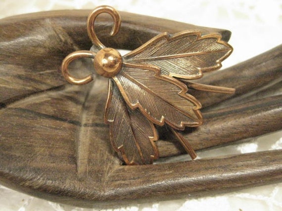 Vintage Bell Trading Post Copper Brooch, Free Shi… - image 3