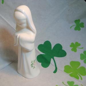 Royal Tara Shamrock Praying  Figurine, Galway Ireland Bone China Figurine, Free Shipping