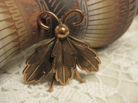 Vintage Bell Trading Post Copper Brooch, Free Shi… - image 7