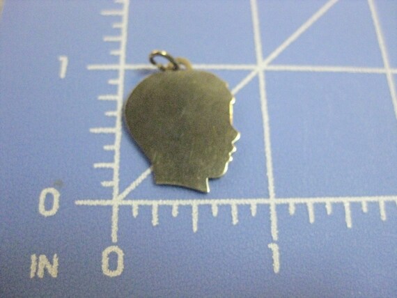 Vintage 14K Gold Boy's Head Silhouette Charm by B… - image 7