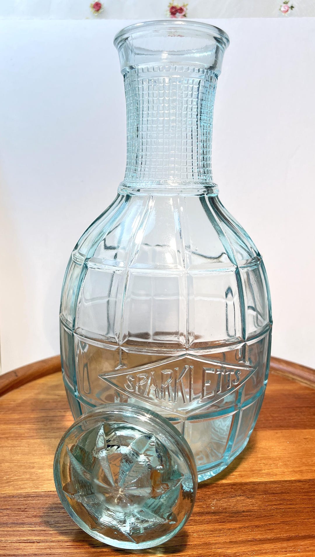 Sparkletts Refrigerator Glass Water Bottle With Lid, Sparkletts Los ...