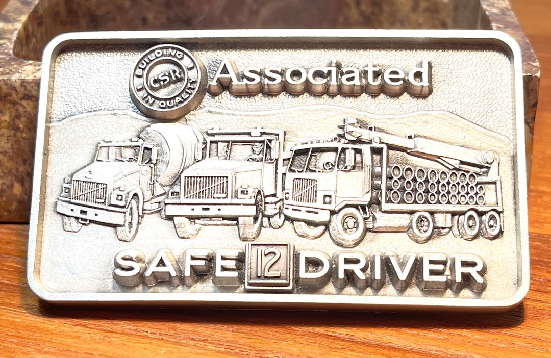 Csr Buckle Vintage Safe Driver Buckle, Associated Safe Driver Belt Buckle, CSR ...