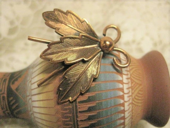 Vintage Bell Trading Post Copper Brooch, Free Shi… - image 1