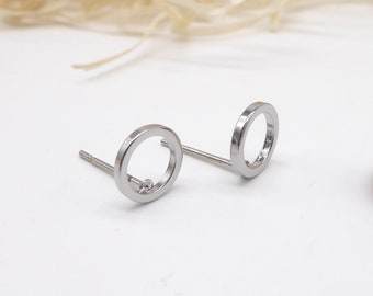 Earring circles, stainless steel earrings, jewelry, gift for women and girls
