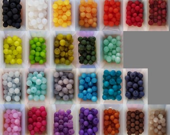 10 polaris beads 6, 8 or 10 mm in size, matt, for jewelry making