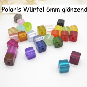 Cubi Polaris, 6 mm di dimensione, lucidi, perline Polaris per la creazione di gioielli