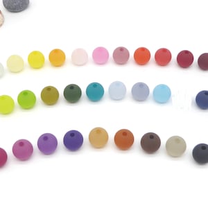 5 large-hole polaris beads, 16 mm in size, matt, suitable for interchangeable jewelry, many colors, as a supplement