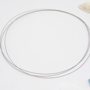 Basic necklace SILVER 3-row with plug-in closure, hoop, necklace, length selectable from 38 to 65 cm, for pendants, beads, rings, coins... image 6