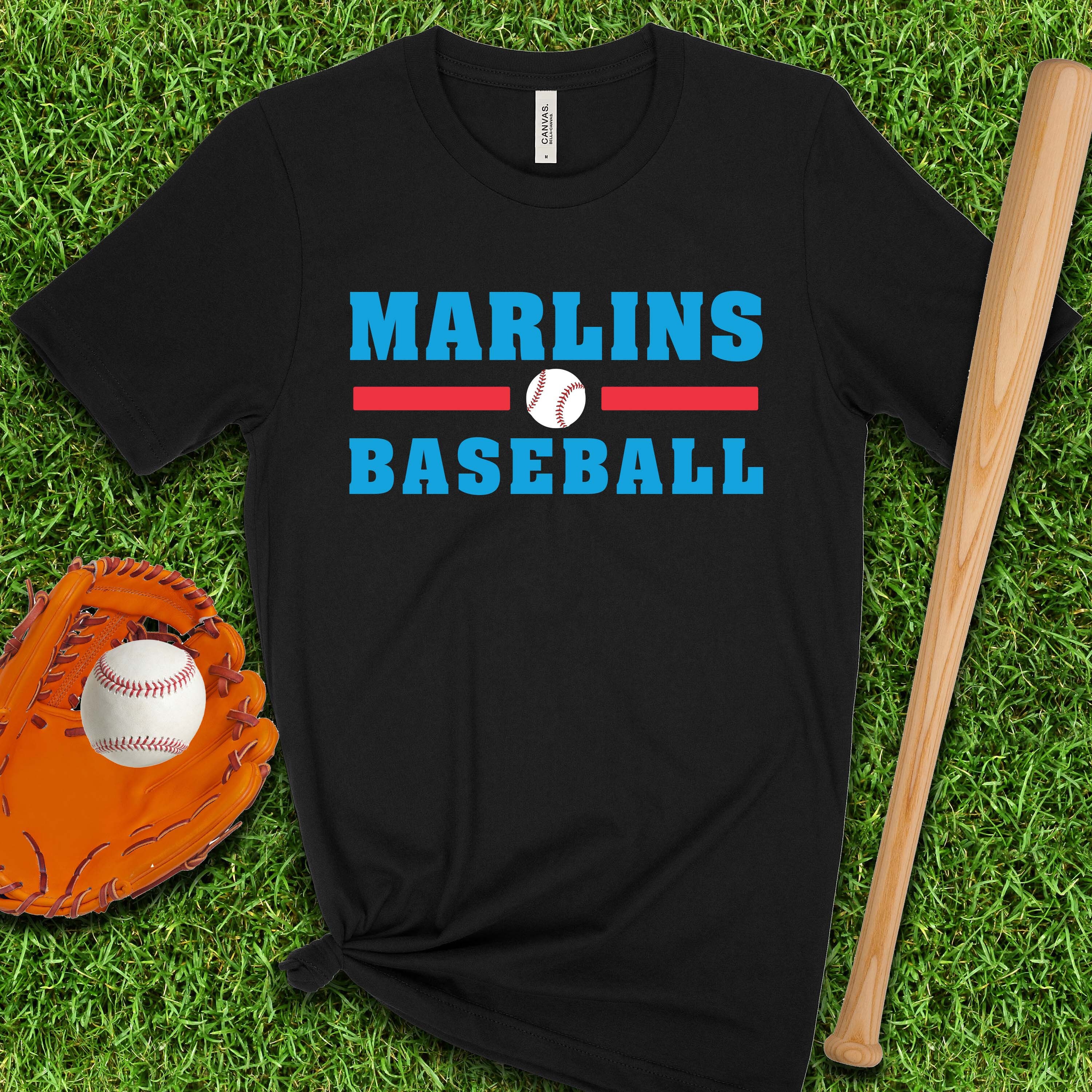 BluejackShirts Marlins Baseball T Shirt, Unisex Shirt