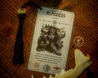 Marcador de cartas del Tarot del Demonio / Tarot Oculto / Elegido intuitivamente