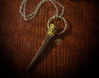 Coffin Nail Necklace | Gold | Protection Talisman