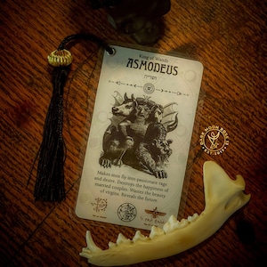 Marcador de cartas del Tarot del Demonio / Tarot Oculto / Elegido intuitivamente