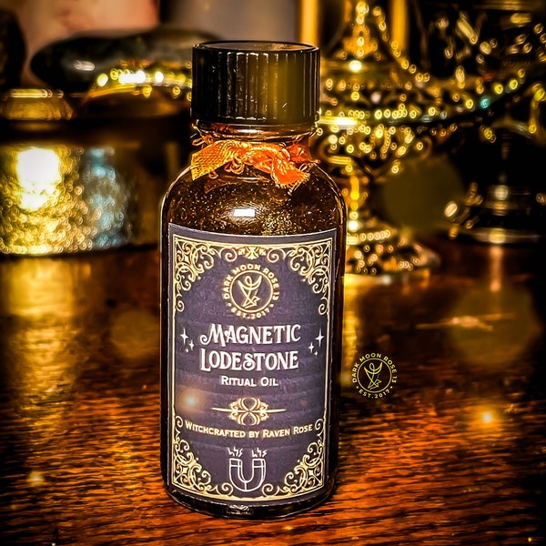 Magnetic Lodestone Ritual Oil | Love | success | protection | fast luck | intention oil | manifestation oil | Spell Oil
