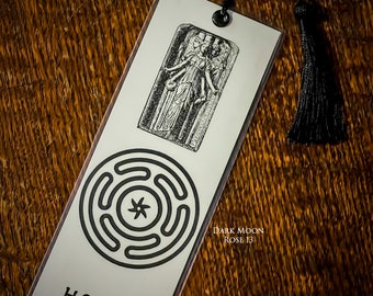 Hekate Bookmark | Stropholos | Dark Goddess | Triple Goddess | Hekatean Gifts | Handmade Tassel