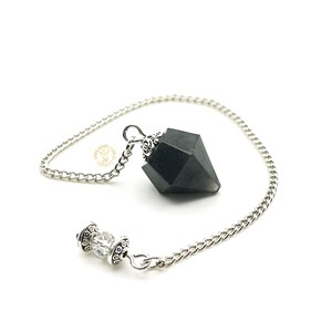 Shimmery Black & Silver Pendulum | Divination | Dowsing