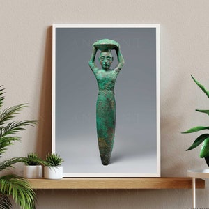 King Shulgi of Ur Foundation Cone Framed Print, Canvas, Poster | Babylon | Sumerian | Assyrian | Akkadian | Mesopotamian | Wall Art Décor
