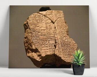 Gilgamesh Tablet Print: Ancient Mesopotamia Wall Art - Etsy