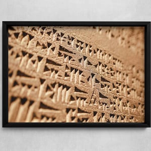 Urartu Cuneiform Print: Ancient Lake Van Fortress, Turkey