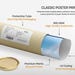 Ancient Art Prints classic poster in protective tube eco-friendly packaging, 200 GSM substrate, premium matte finish, UV curing print technology, museum grade giclee