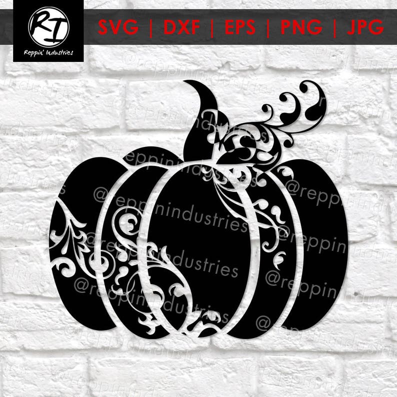 Download Pumpkin Svg Fall Svg Halloween Svg Halloween Dxf Swirly | Etsy