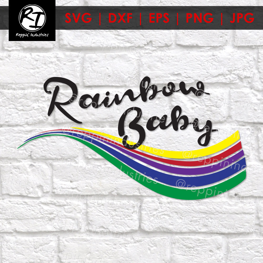 Download Rainbow Baby Svg Baby Svg Rainbow Svg Baby Announcement | Etsy