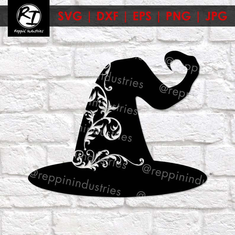 Download Witch Hat Svg Fall Svg Halloween Svg Halloween Dxf Swirly ...