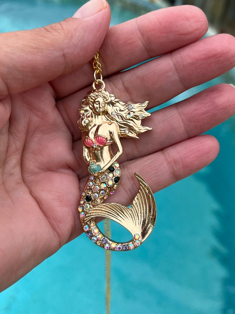 Large Mermaid Necklace Under the Sea Beach Jewelry - Etsy