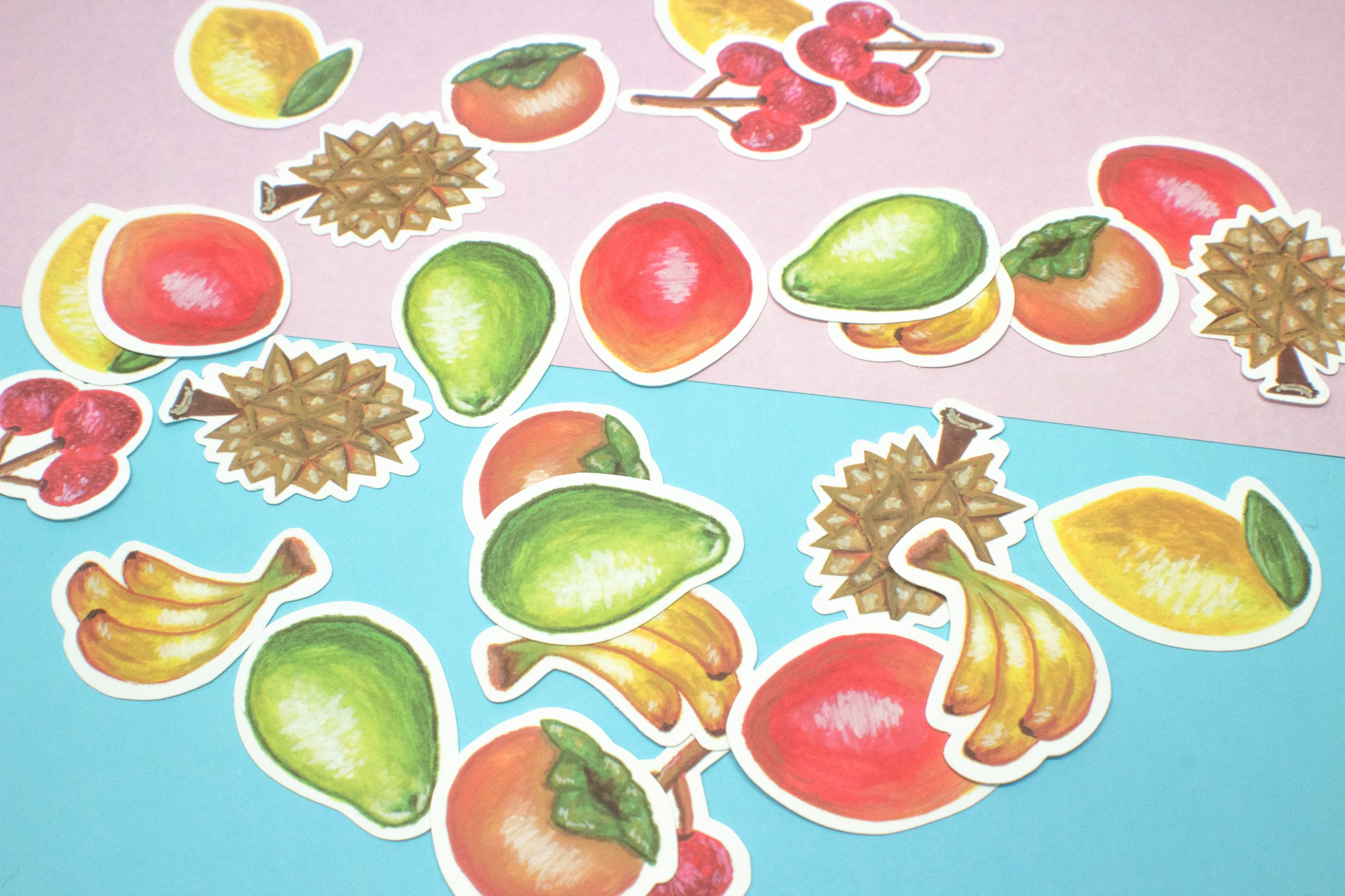 Tropical Fruit / Animal Crossing Fruit Stickers / Watercolor Etsy
