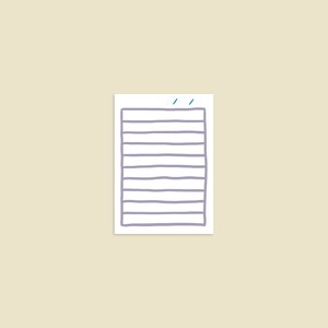 Gelinieerd notitieblok / gelinieerd memoblok van 30 pagina&#39;s / handgemaakt notitieblok / notitieblok met lijst