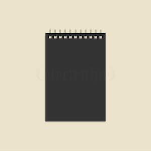 Black Paper Notepad / Blackout Journal / Black Notebook / Blackout Notepad / Handmade Notepad /  Black Mini Notepad / Blank Black Notepad