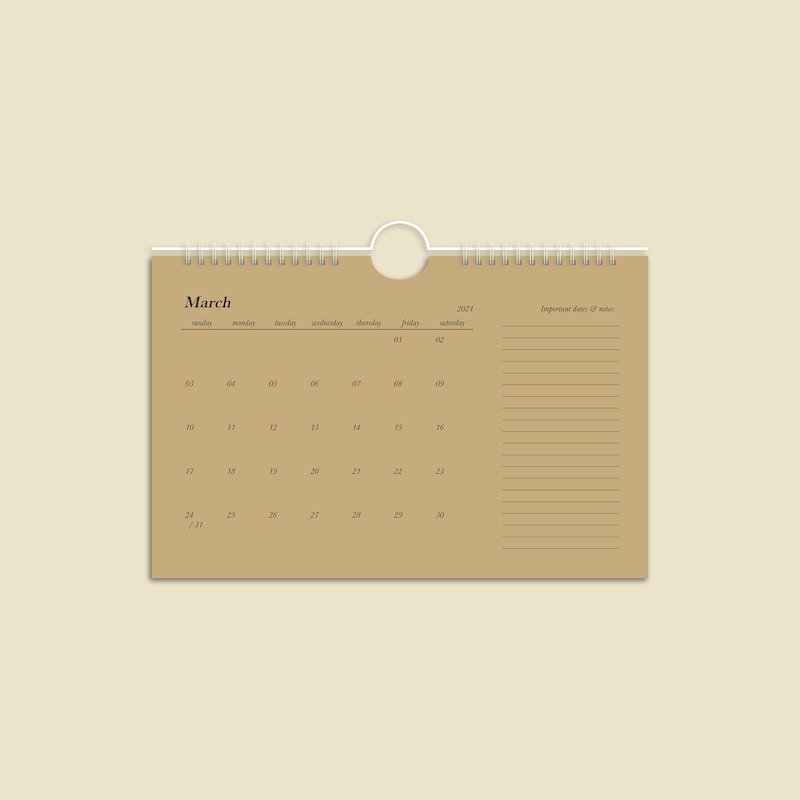 2025 Small Wall Calendar Etsy