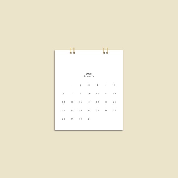 5in-x-4-25in-simple-minimalist-mini-pocket-calendar-minimal-modern-extra-small-2024-calendar-clean-design-tiny-desk-calendar-etsy