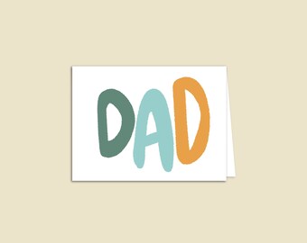 Dad Father's Day Card / Dad Card / Father's Day Quote Card / Blank Father's Day Card