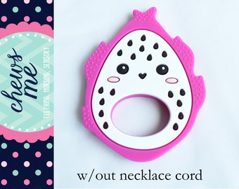 Dragon Fruit Pitaya Silicone Necklace | Pendant | Stim Toy | Sensory  | Fidget |  |  ADHD
