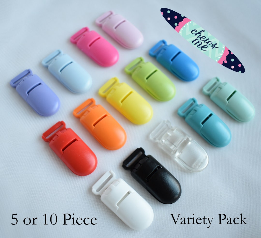 Kam 15mm Plastic Pacifier Clip Variety Pack Paci 1 5 Etsy