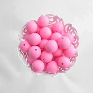 12mm Pink Round Silicone Beads | 5 or 10 Beads | Chewelry | Sensory | Fidget | Toy | STIM | Chewlery |  ADHD