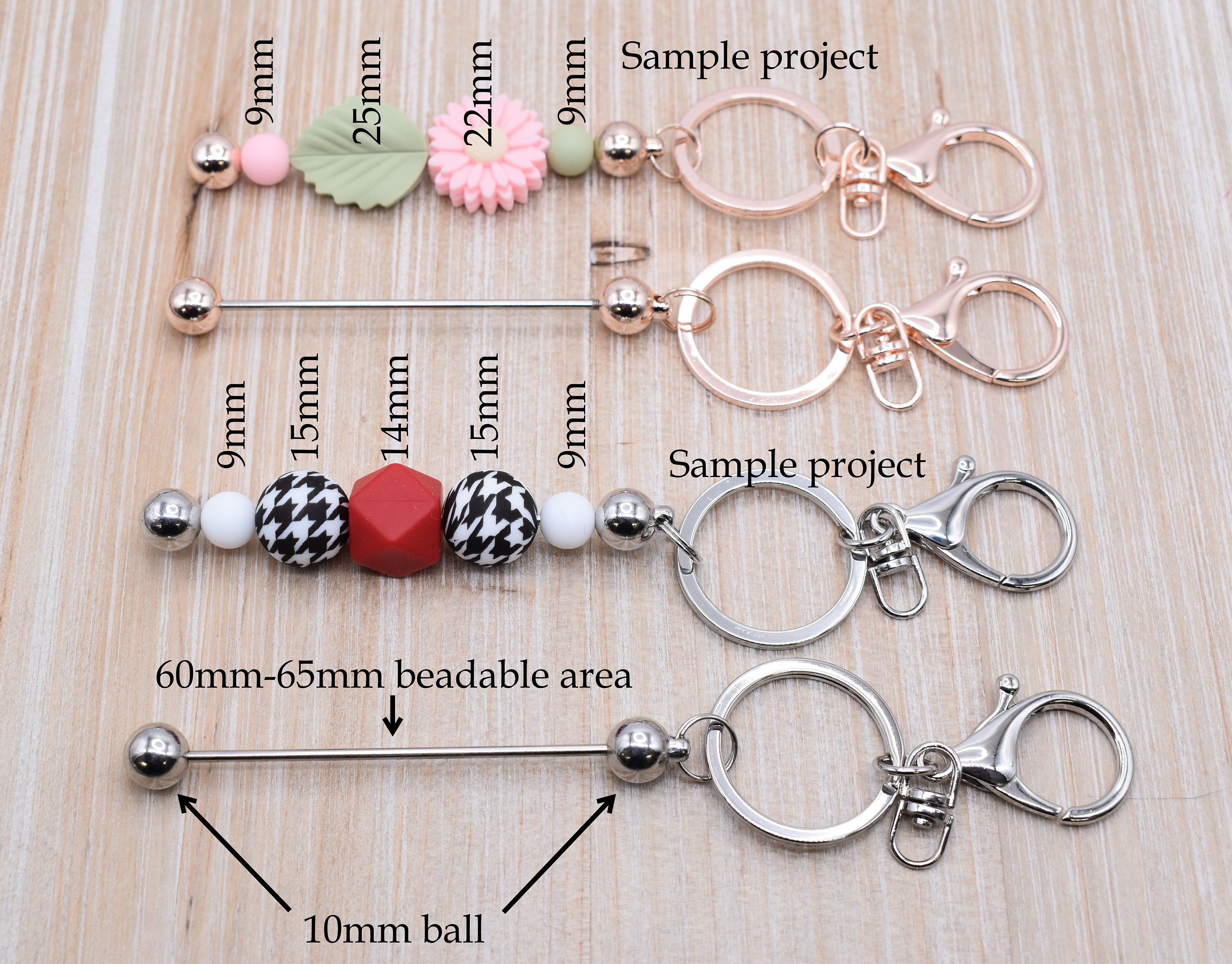 Easy DIY Beadable Keychain and Lobster Clasp | Keyring | Swivel